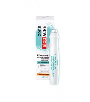 ZONE STOP ACNE Antibakterinis taškinio veikimo gelis volelis ROLLER 15 ml