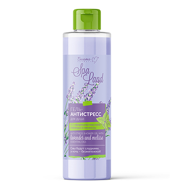 SPA LAND ANTISTRESS Dušo želė su eteriniais levandų ir melisos aliejais 400 g