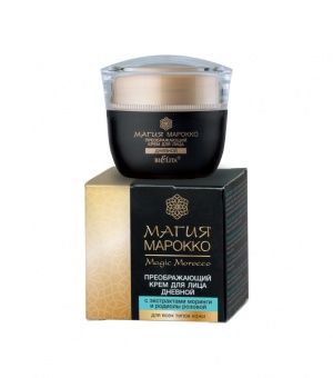 Magija Maroko Transformuojantis VEIDO KREMAS DIENAI su moringa, Rhodiola rosea 50 ml