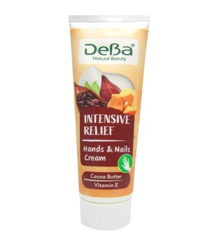 DeBa Intensyviai maitinamas rankų + nagų kremas su kakavos sviestu, taukmedžių sviestu 75 ml