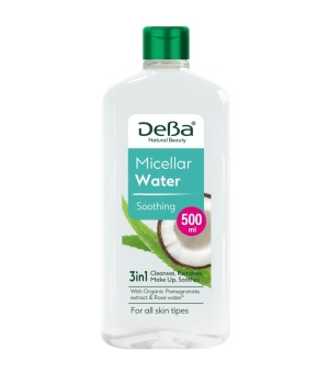 DeBa drėkinamasis Micelinis vanduo sausai + jautriai odai 500 ml