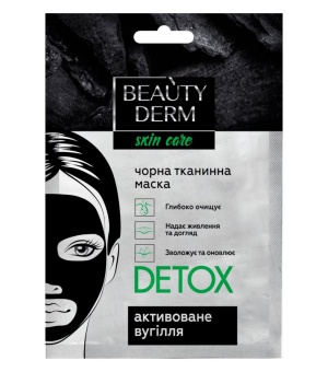 GILIAI valanti Lakštinė veido kaukė DETOX BEAUTYDERM 25 ml