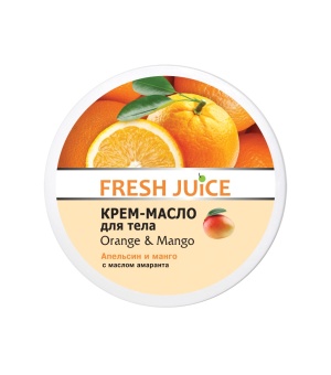 FRESH JUICE Kūno kremas-sviestas APELSINAS + MANGO 225 ml