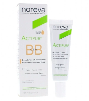 Noreva Actipur BB kremas su spalva ŠVIESAUS atspalvio 30 ml
