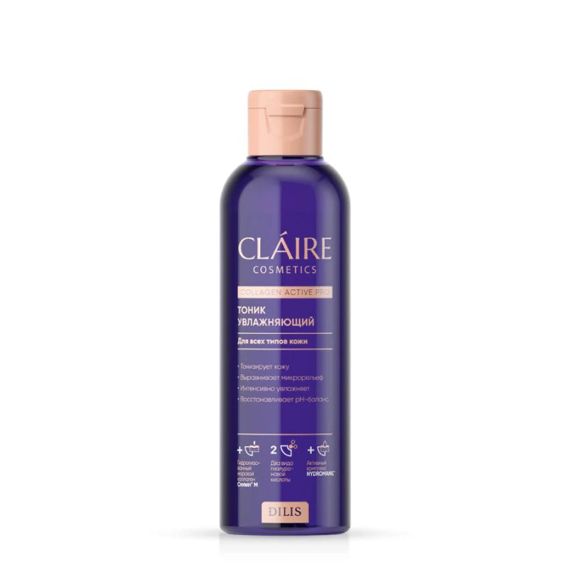 CLAIRE Collagen Active Pro Drekinantis veido tonikas 200 ml