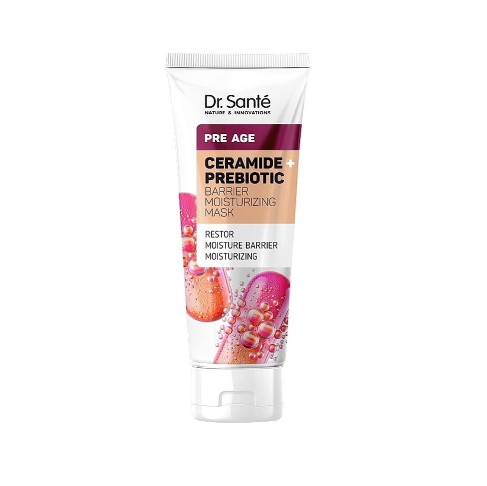-16% AKCIJA! DR. SANTE ANTI-AGE sauganti drėkinamoji kaukė su keramidais + prebiotikais 75 ml