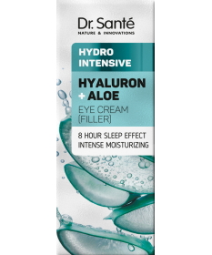 DR. SANTE Drėkinamasis Intensyvus Paakių Kremas su Hialuronu + Aloe vera 15 ml