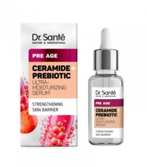 DR. SANTE ANT AGE drėkinamasis serumas su keramidais + prebiotikais 30 ml