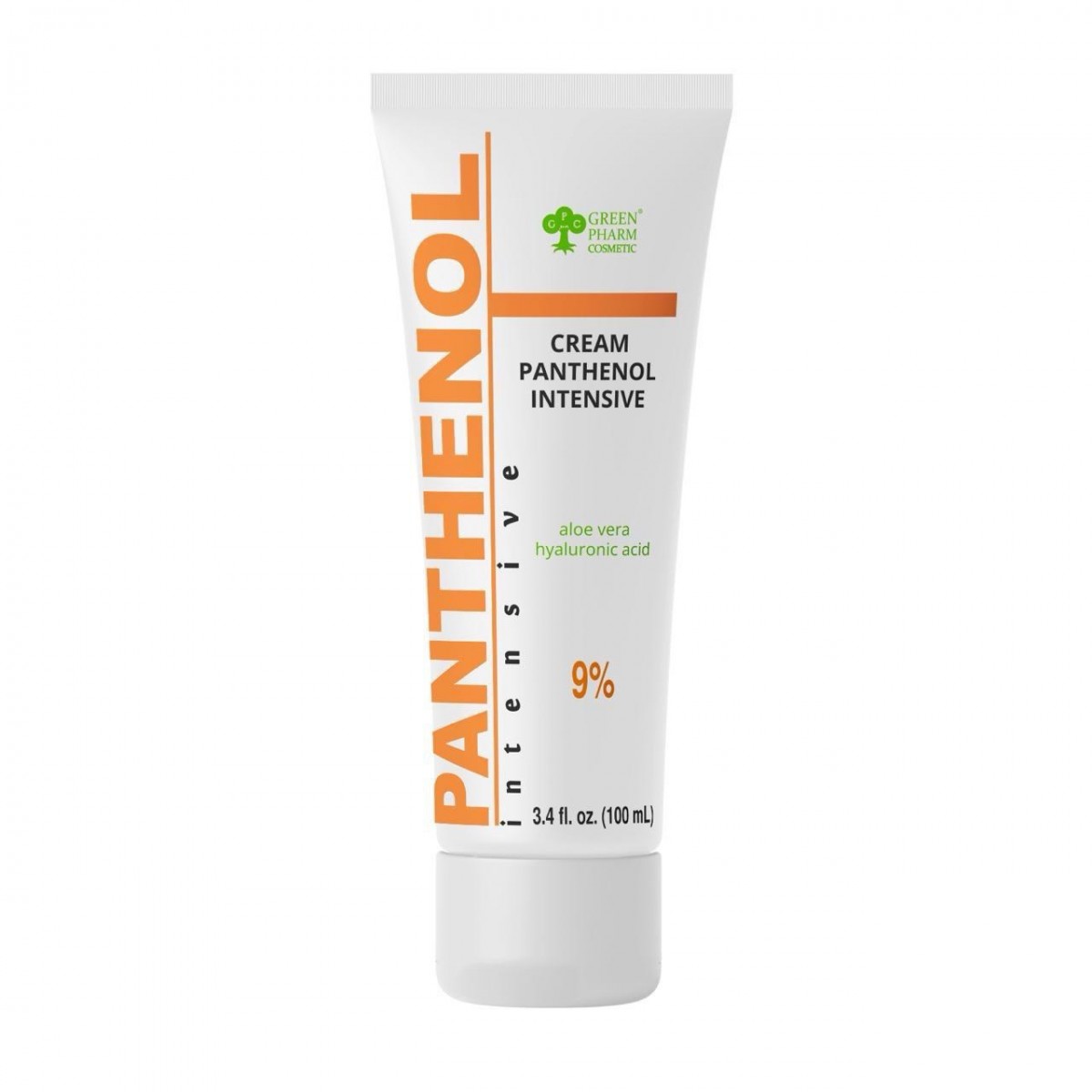 GREEN PHARM Švelnus PANTENOLIO + HIALURONO + aloe vera kremas 100 ml